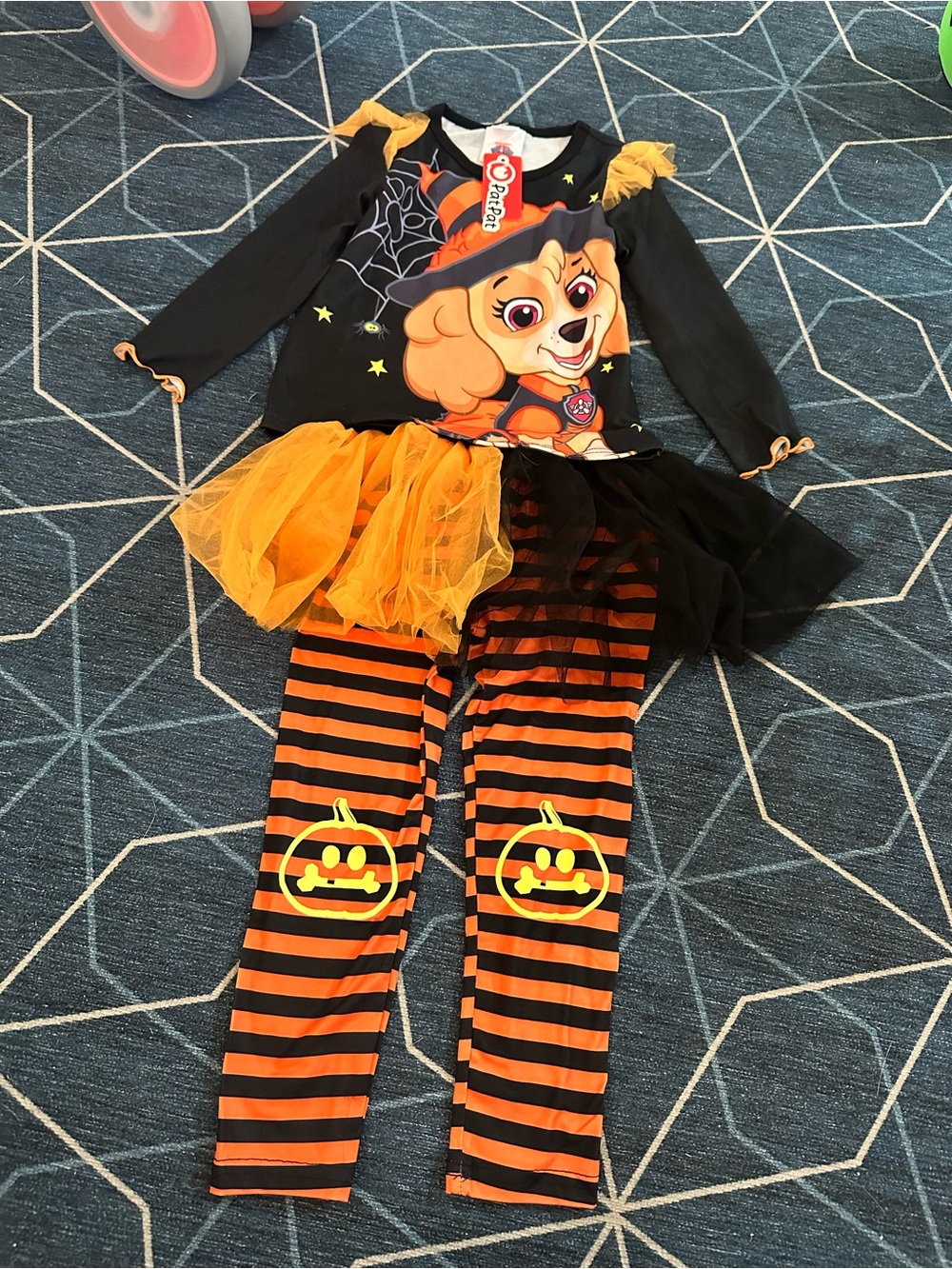PatPat Paw Patrol Skye Halloween Outfit - Black & Orange